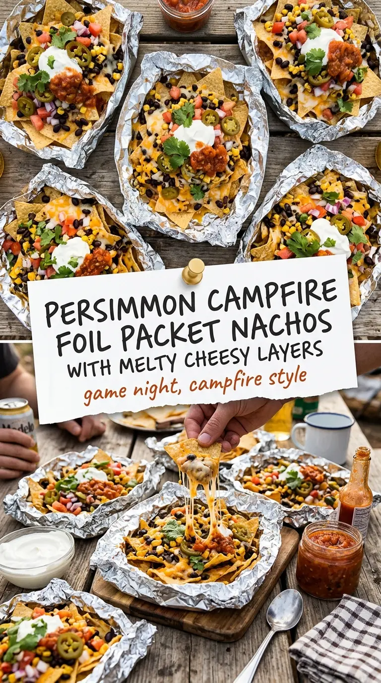 Campfire Foil Packet Nachos crispy cheesy smoky