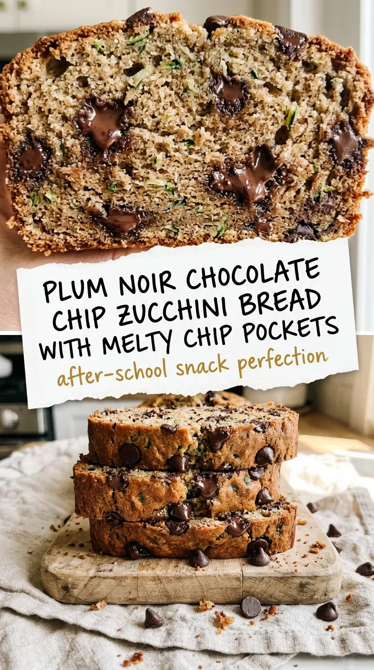 Chocolate Chip Zucchini Bread moist chocolate-studded