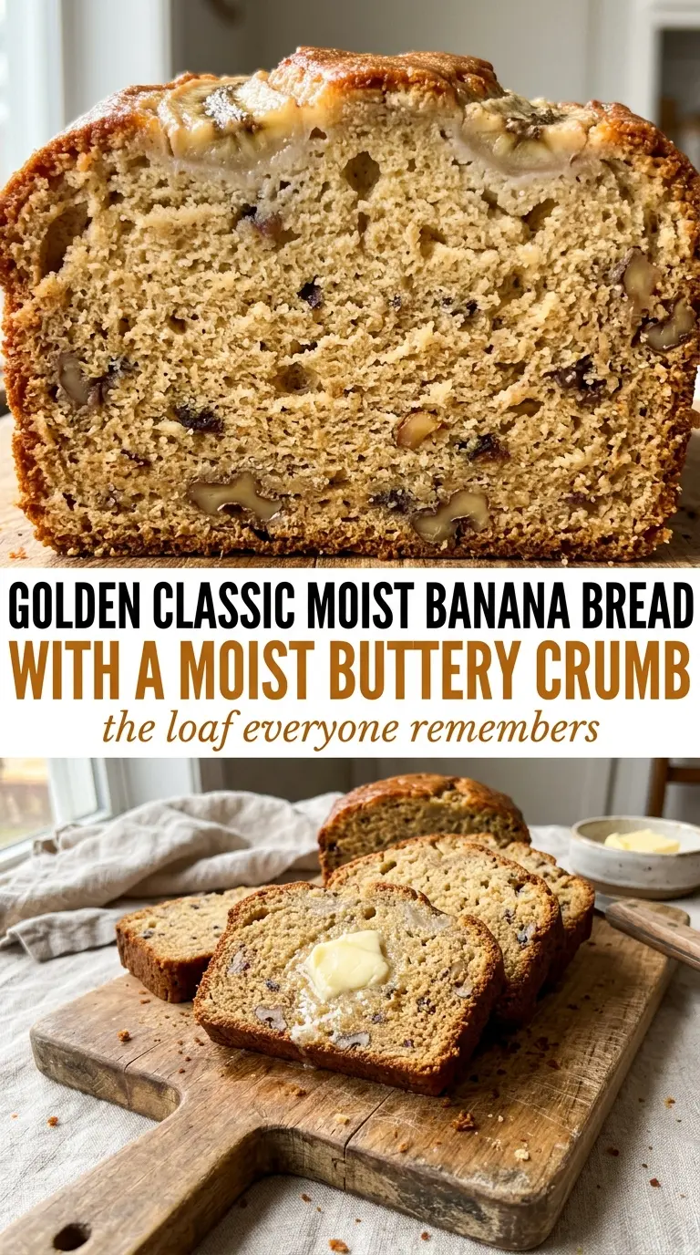 Classic Moist Banana Bread golden tender rich