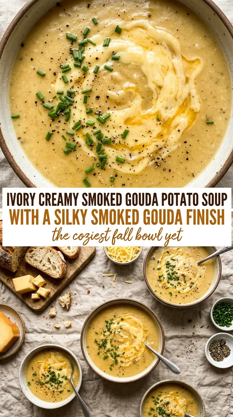 Smoked Gouda Potato Soup creamy velvety golden