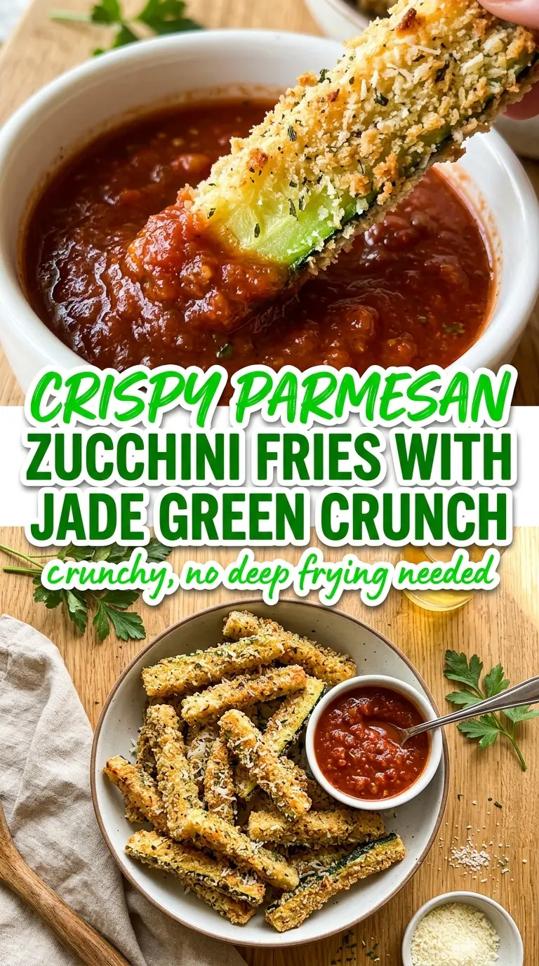 Crispy Parmesan Zucchini Fries, crunchy golden