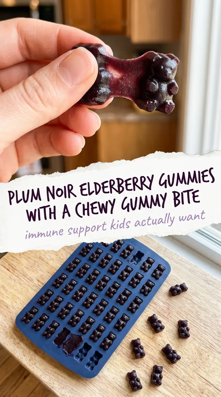 Elderberry gummies chewy purple