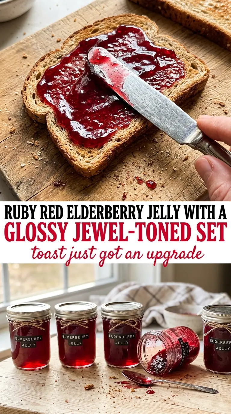 Elderberry Jelly glossy deep-purple jewel-toned