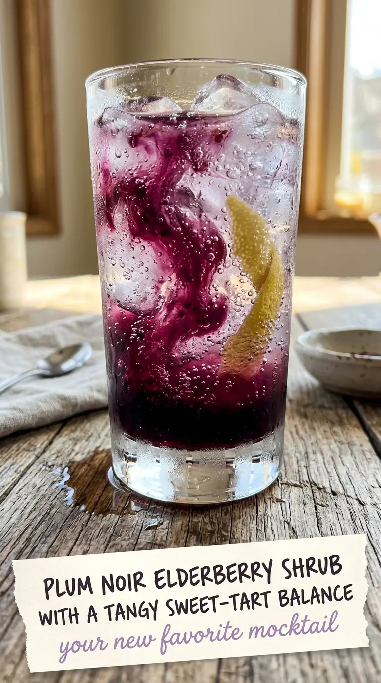 Elderberry Shrub tangy deep-purple