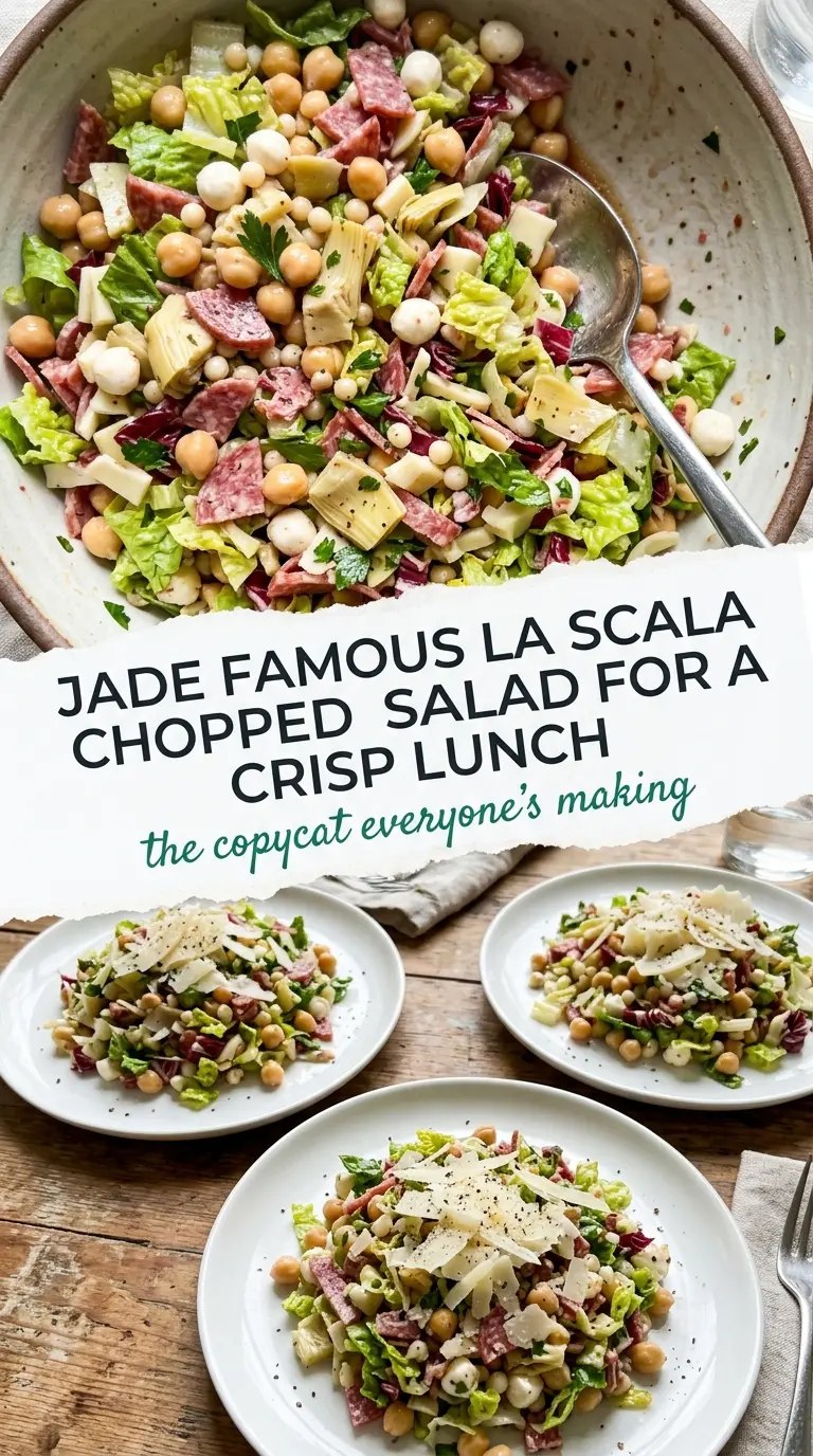 Famous La Scala Chopped Salad crisp fresh colorful