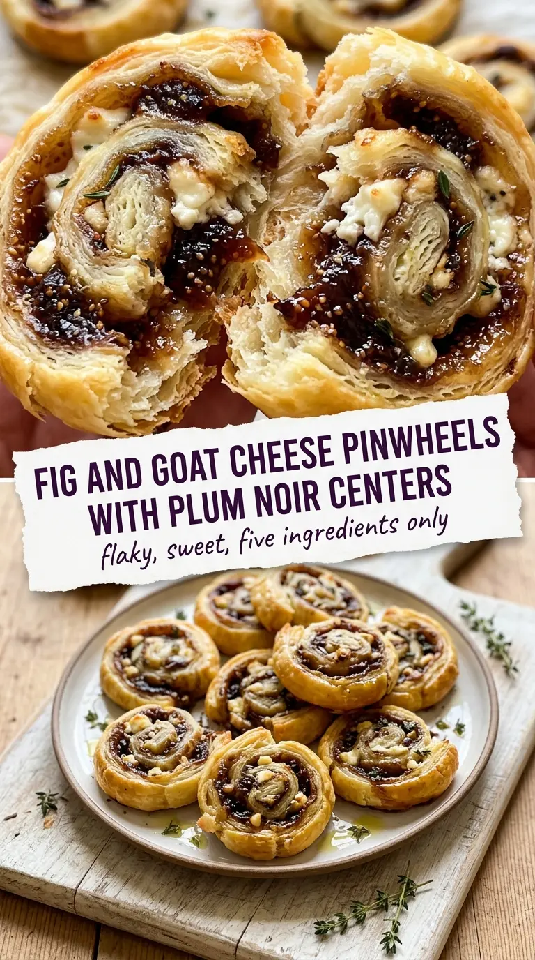 Fig and Goat Cheese Pinwheels swirled creamy savory