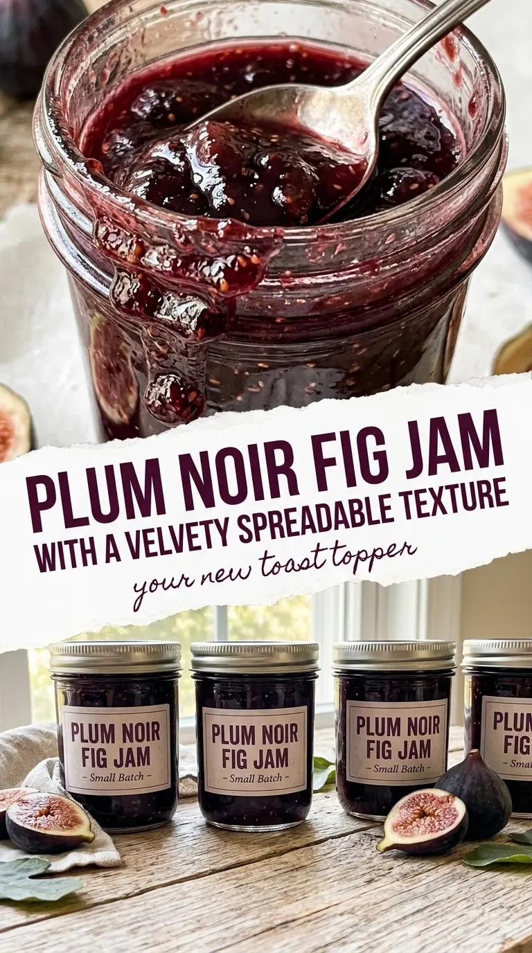 Fig Jam, velvety, spreadable, deep-purple