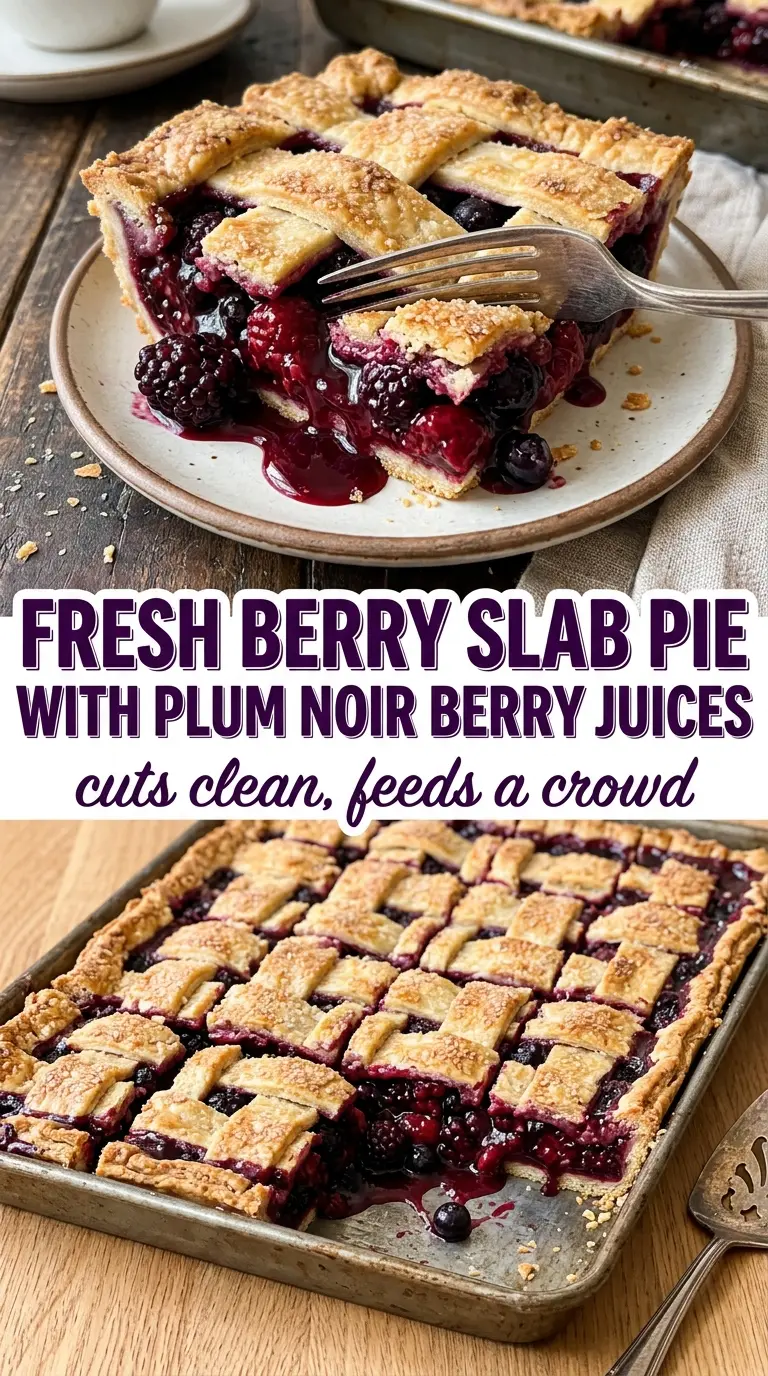Fresh Berry Slab Pie flaky berry dessert