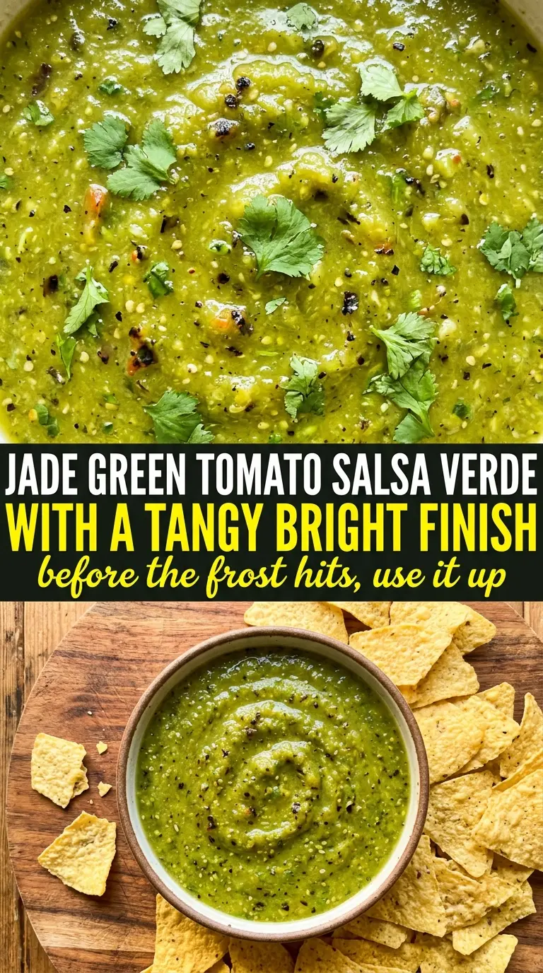 Green Tomato Salsa Verde tangy vibrant fresh