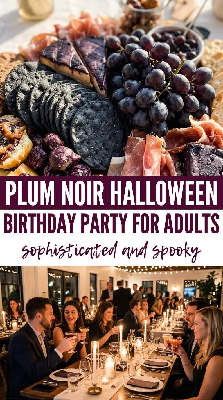 Halloween birthday party for adults moody dramatic