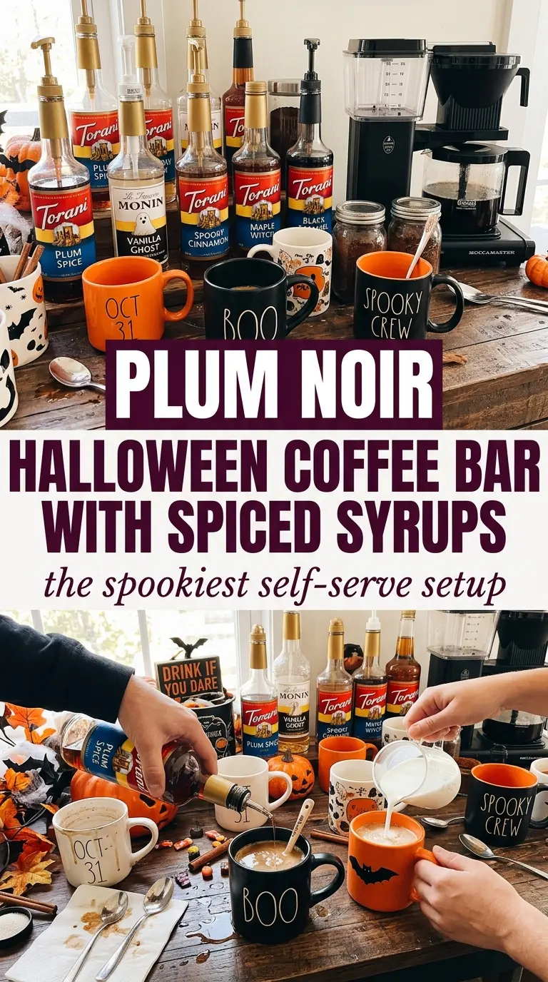Halloween Coffee Bar spooky festive cozy