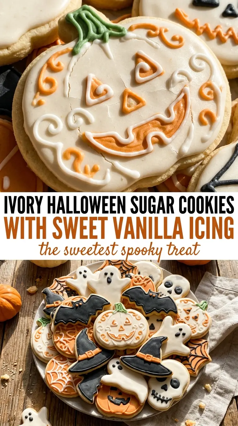 Halloween Sugar Cookies buttery decorated