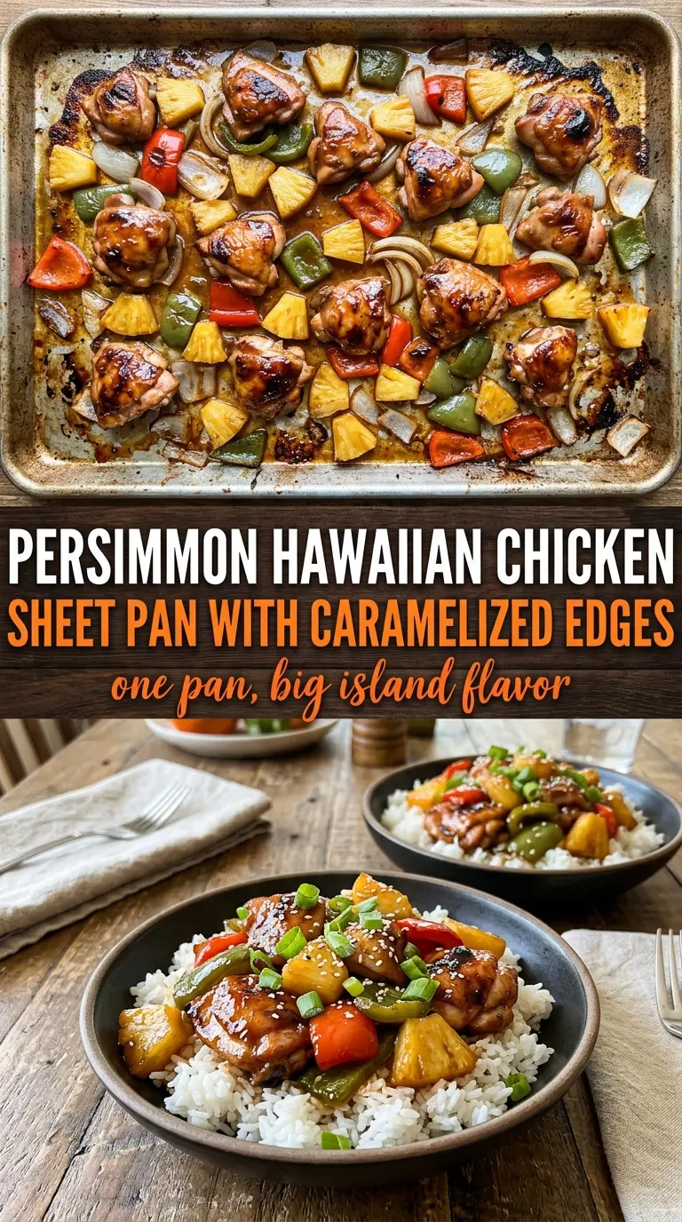 Hawaiian Chicken Sheet Pan juicy caramelized sweet-savory