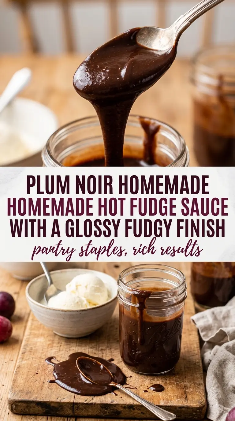 Homemade Hot Fudge Sauce glossy chocolate