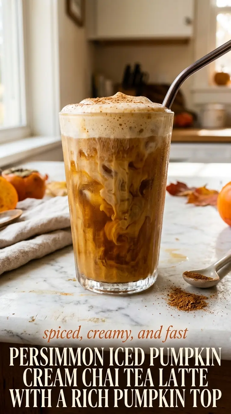 Pumpkin Cream Chai Latte creamy spiced layered