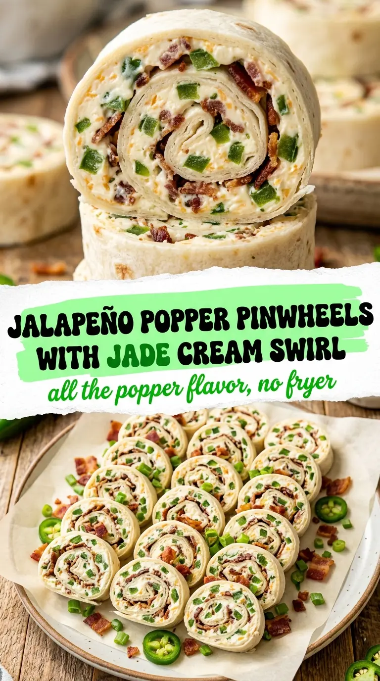 Jalapeno Popper Pinwheels swirled creamy savory