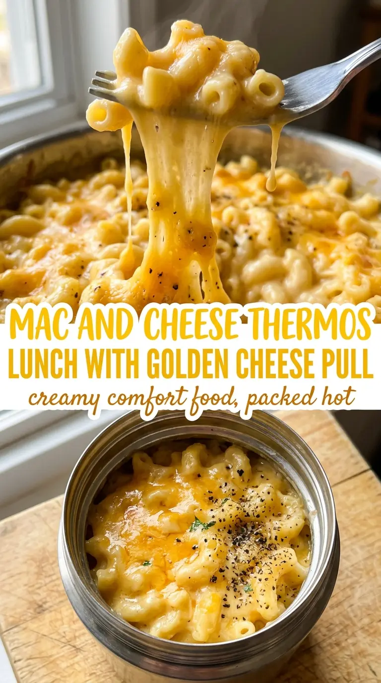 Mac and Cheese Thermos Lunch steamy hearty comforting
