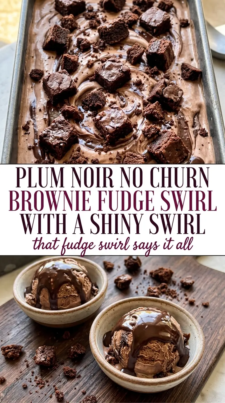 Brownie Fudge Swirl Ice Cream creamy rich swirled