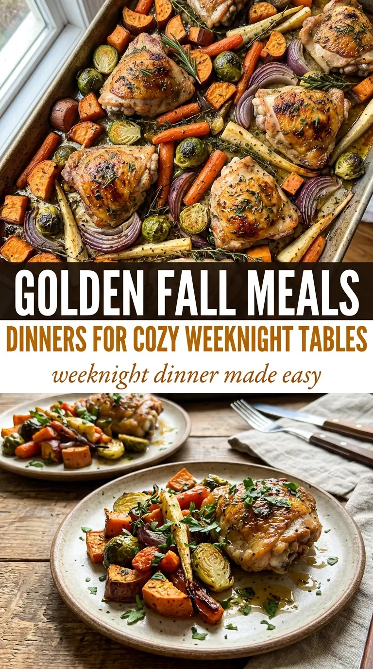 Fall sheet pan dinners hearty roasted vegetables