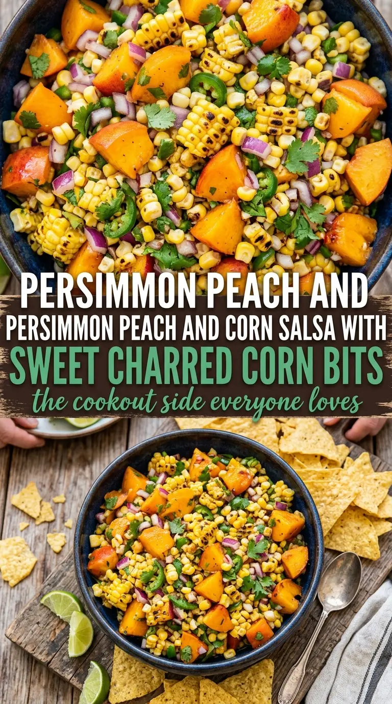Peach and Corn Salsa sweet vibrant fresh