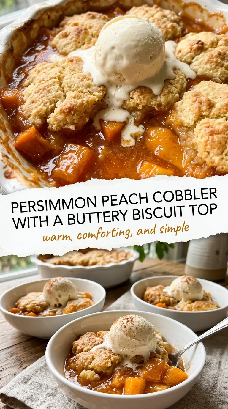 Peach cobbler golden bubbly