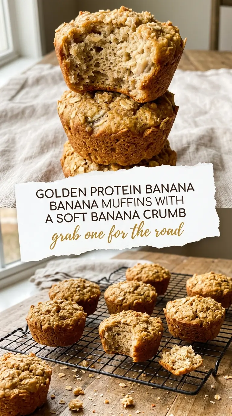 Protein Banana Muffins fluffy golden wholesome