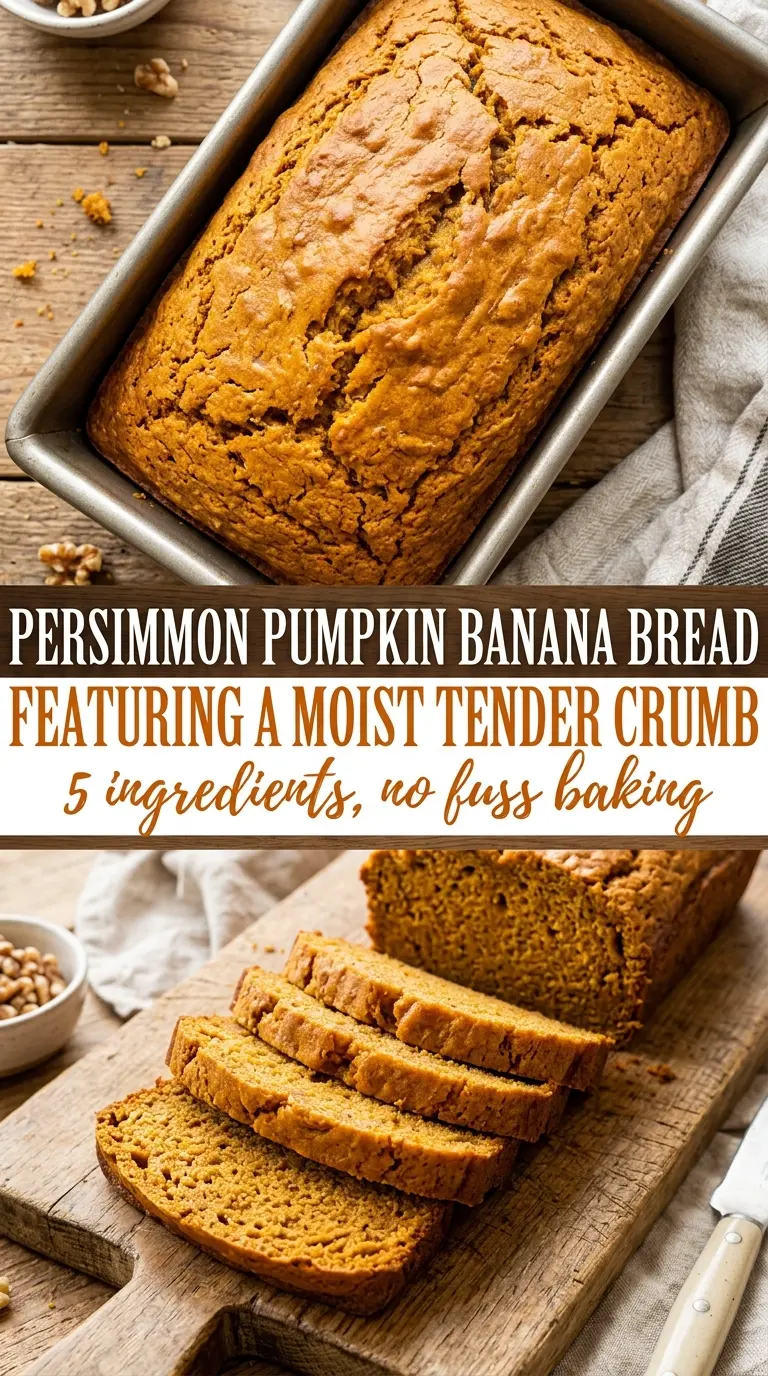 Pumpkin Banana Bread moist tender loaf