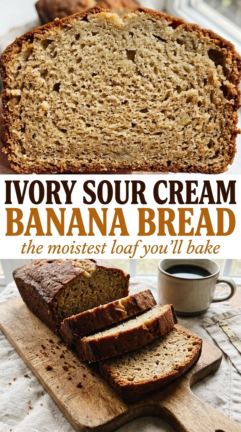 Sour Cream Banana Bread moist tender golden