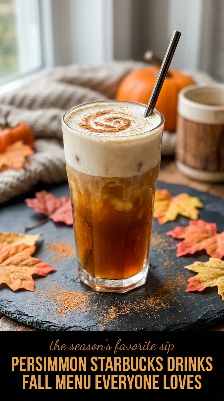 Starbucks fall drinks creamy spiced layered