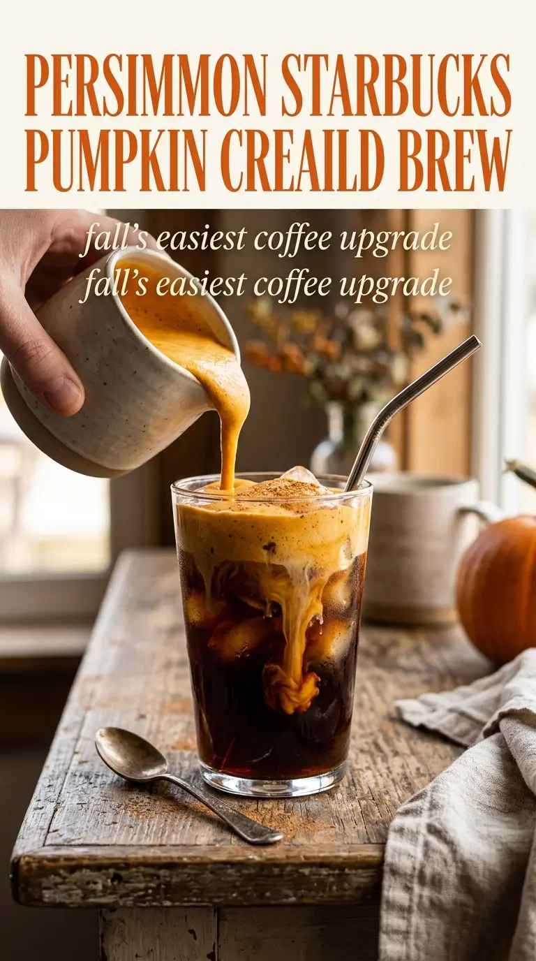 Starbucks Pumpkin Cream Cold Brew silky layered coffee