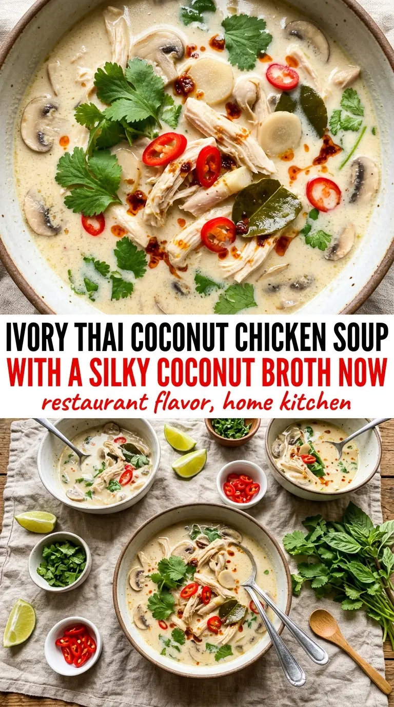 Thai Coconut Chicken Soup fragrant creamy vibrant