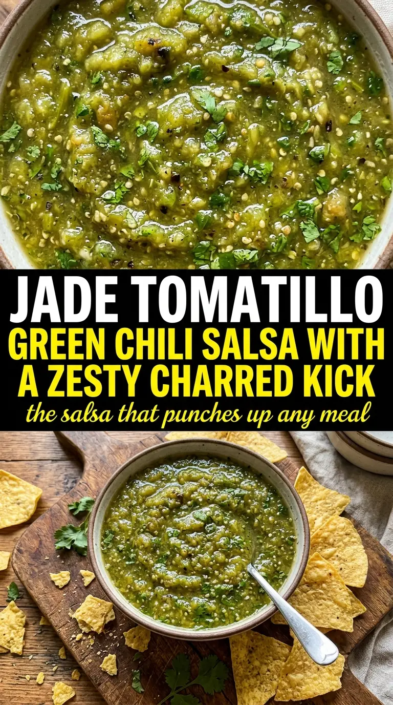 Tomatillo Green Chili Salsa tangy vibrant fresh