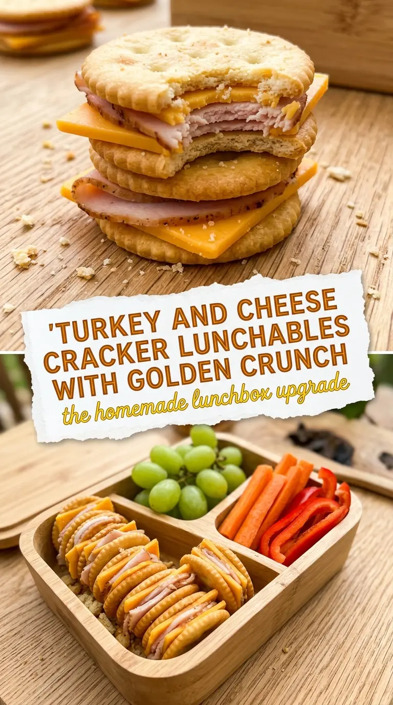 Turkey and Cheese Cracker Lunchables crisp lunchbox snack