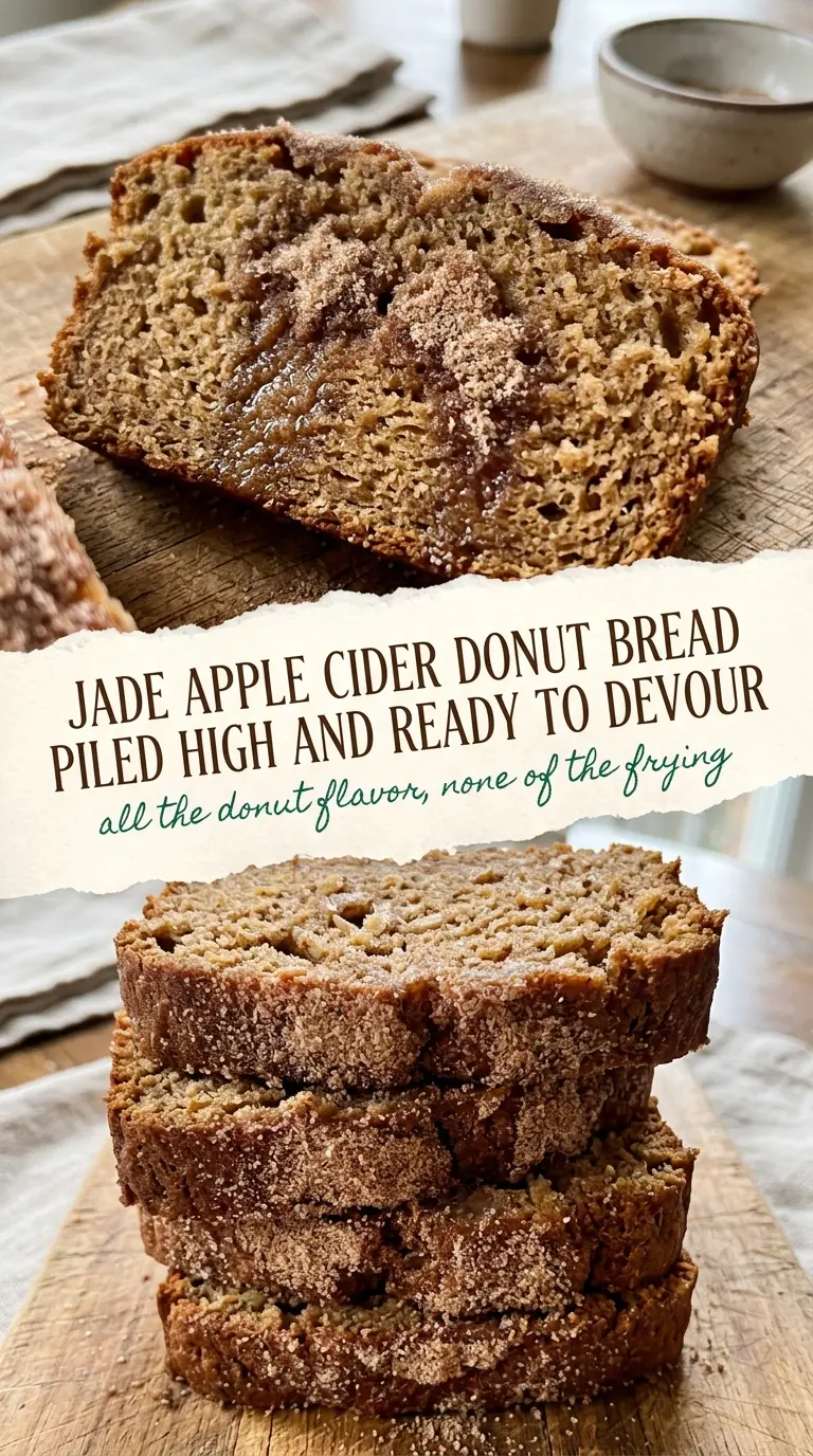 apple cider donut bread cinnamon sugar crust moist crumb