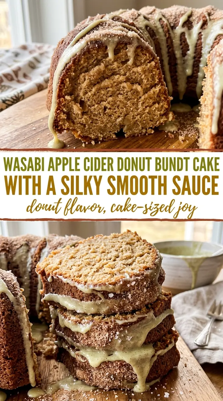 Apple Cider Donut Bundt Cake moist cinnamon-glazed