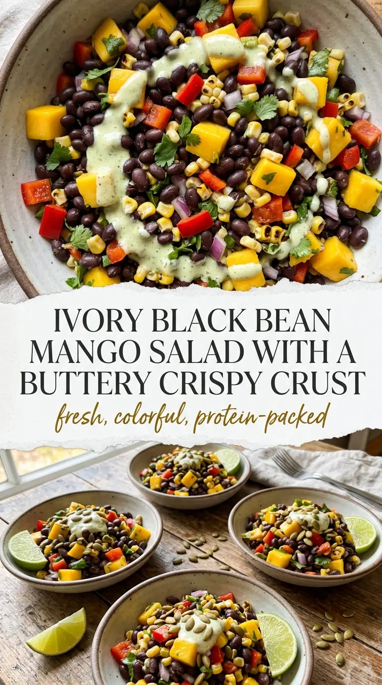 Black Bean Mango Salad fresh colorful crunchy
