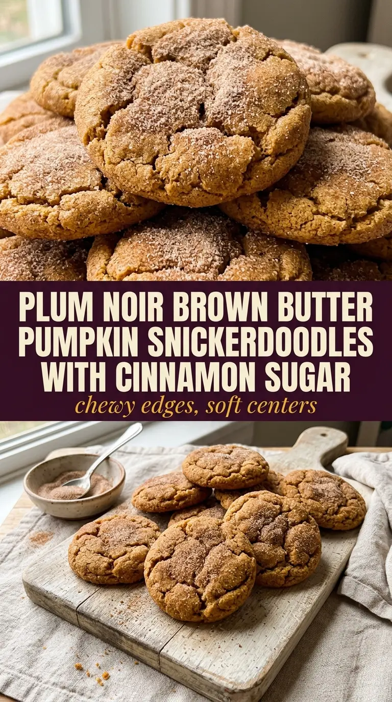 Brown Butter Pumpkin Snickerdoodles soft chewy cinnamon-sugar