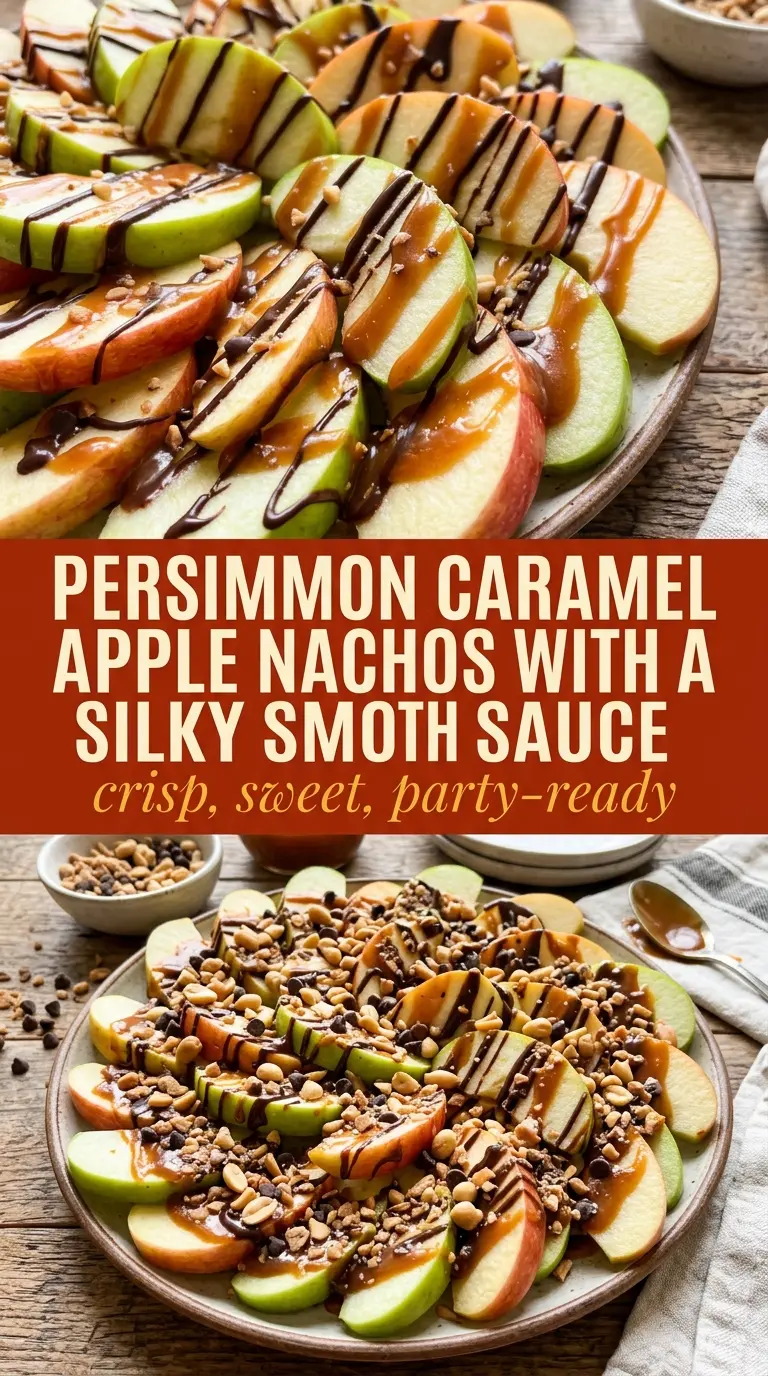 Caramel Apple Nachos crisp sweet drizzled