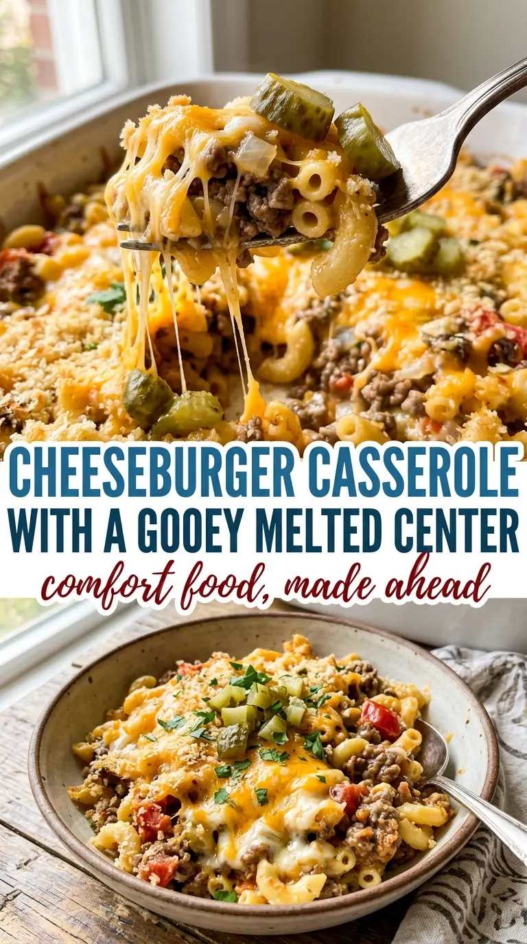 Cheeseburger Casserole cheesy baked pasta