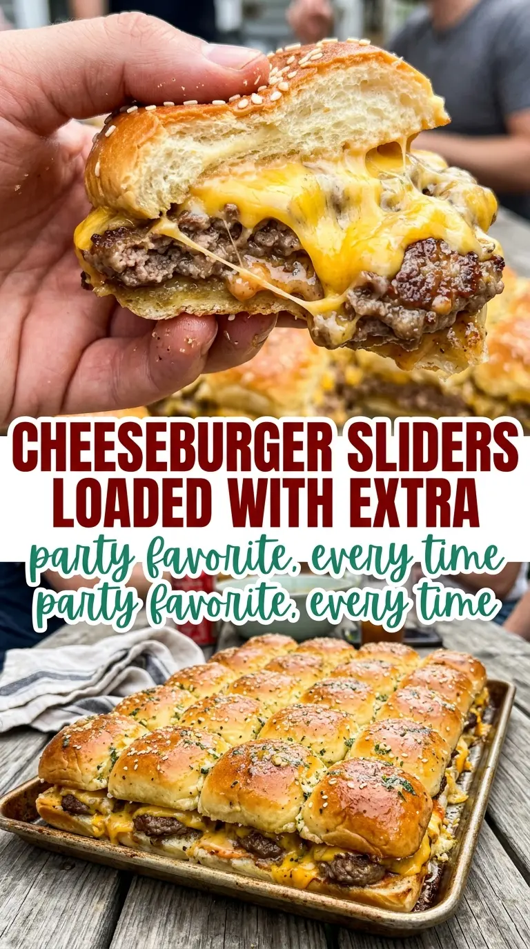Cheeseburger sliders cheesy buttery crowd-pleaser