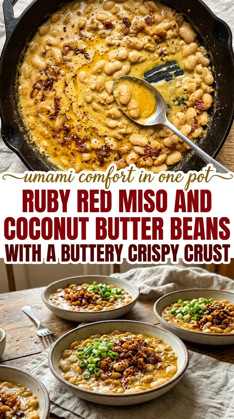 miso coconut butter beans creamy silky rich sauce