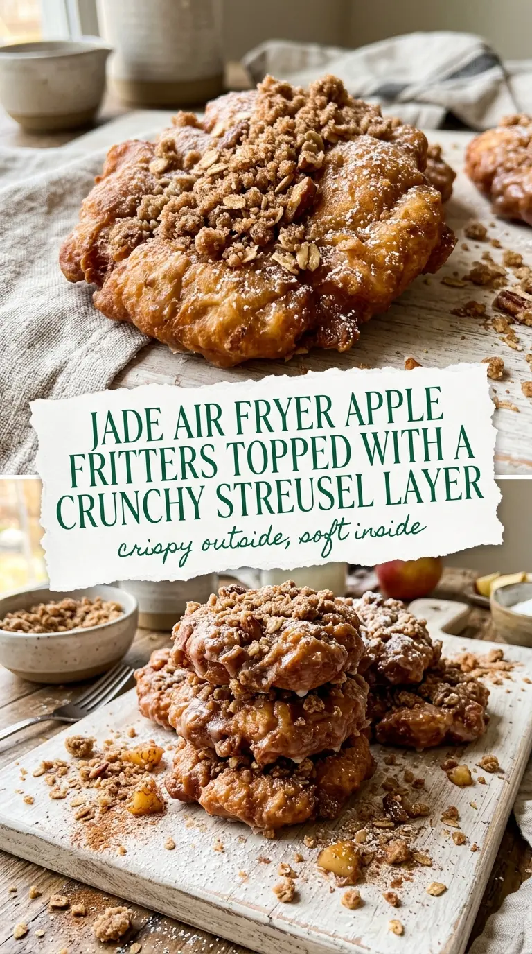 air fryer apple fritters crispy golden cinnamon glaze