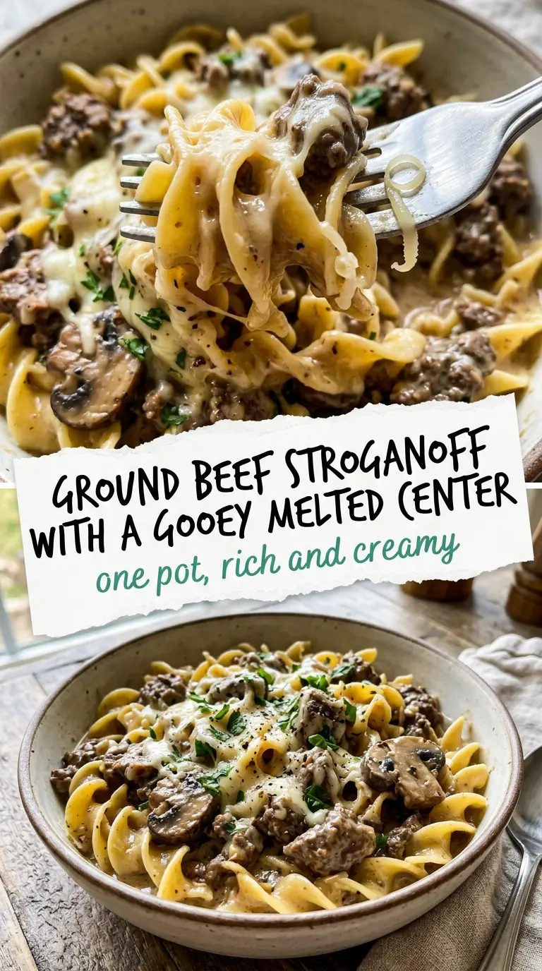 ground beef stroganoff creamy savory rich sauce