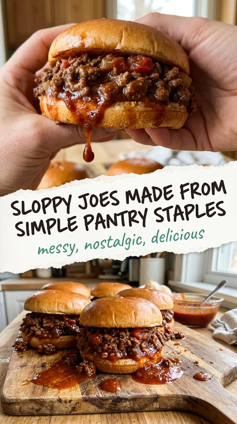 Homemade Sloppy Joes saucy tangy beef