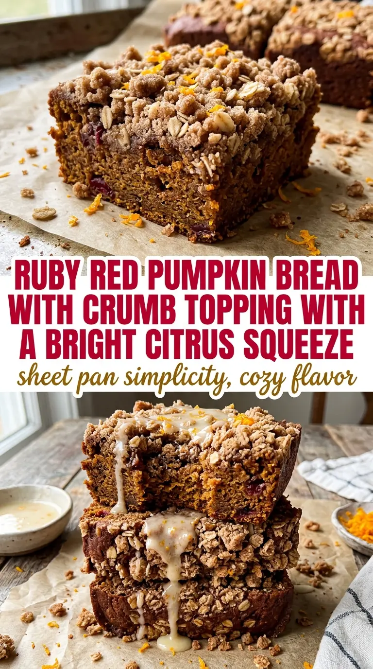 pumpkin bread crumb topping moist golden crumbly