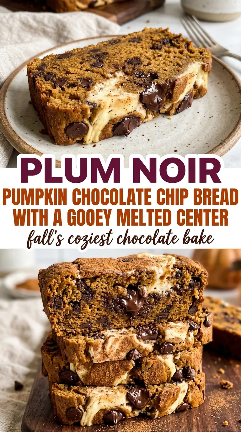 pumpkin chocolate chip bread cream cheese swirl moist marbled