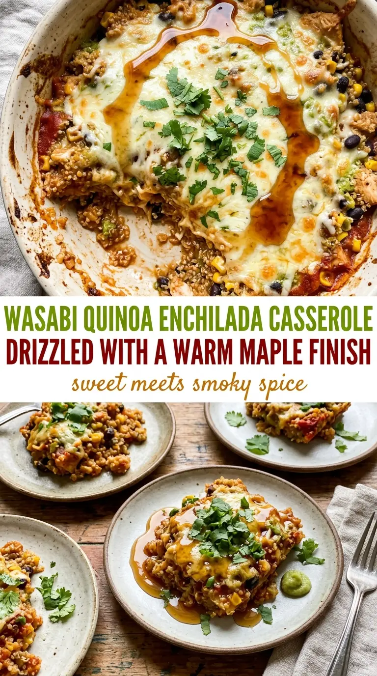 Quinoa Enchilada Casserole smoky cheesy baked