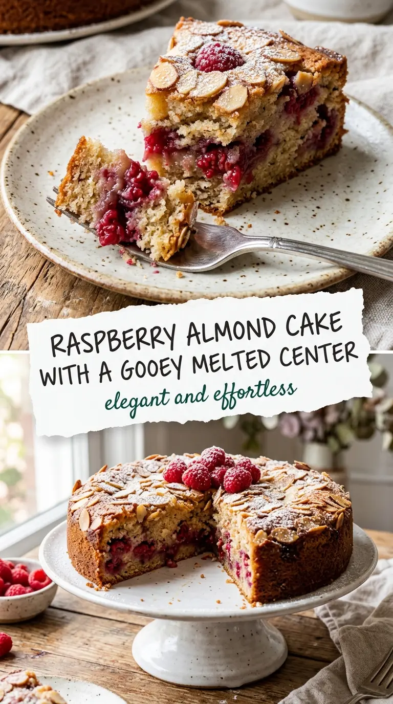 raspberry almond cake moist crumb jammy berries