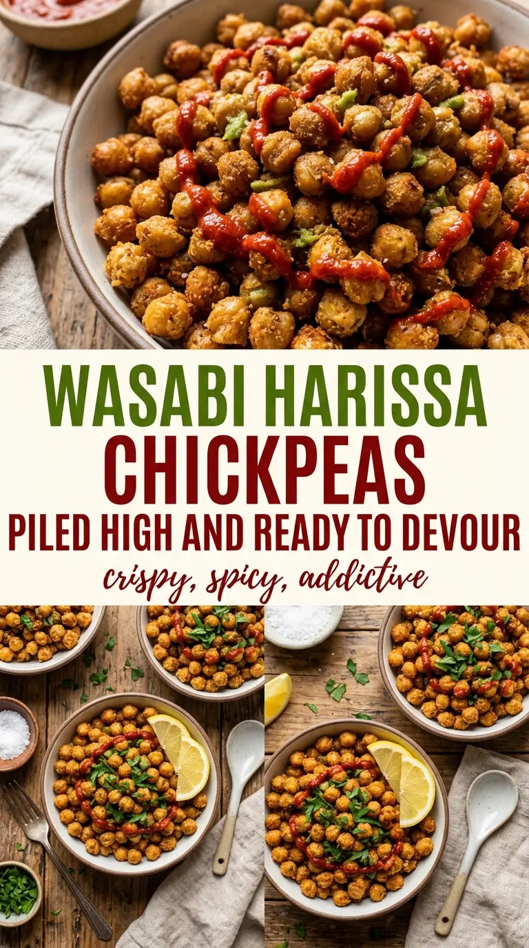 Spicy Harissa Chickpeas crispy smoky