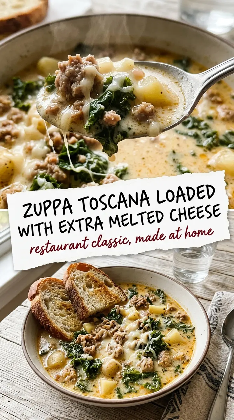 Zuppa Toscana creamy hearty rustic bowl